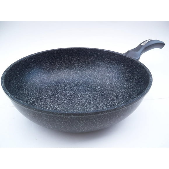 Ceramic Marble Coated Cast Aluminium Non Stick Wok 26 cm (10 inches)