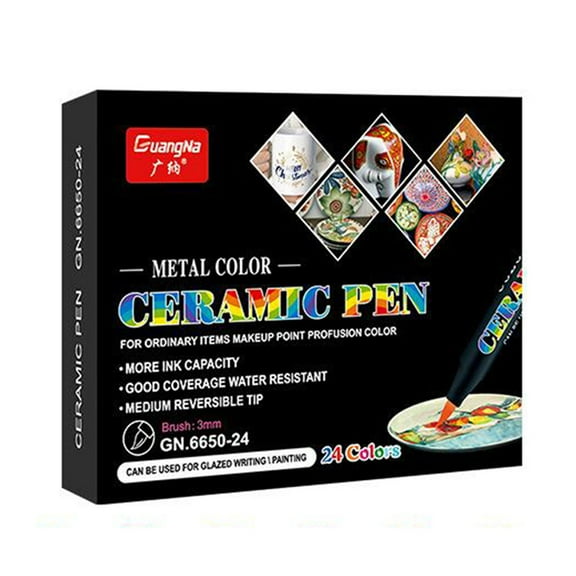 Ceramic Marker Pens Sets Permanent Porcelain Marker Pens for Drawing on Ceramics