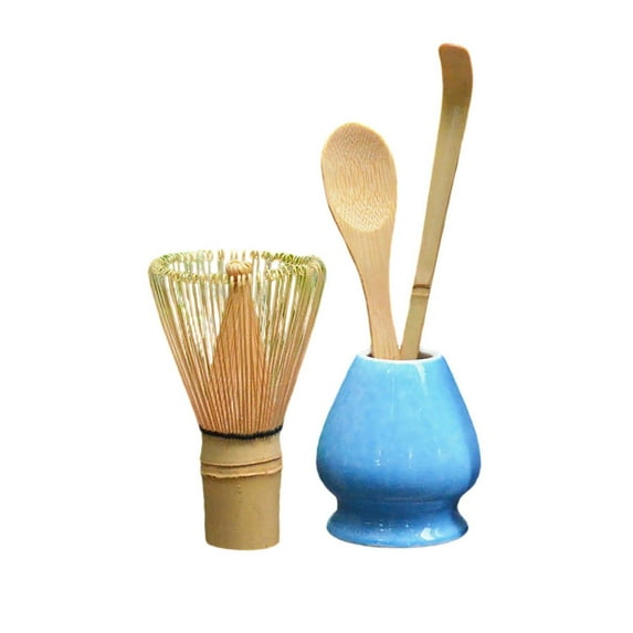 Ceramic Matcha Whisk Holder Stand - Traditional Japanese Chasen Whisk Rest for Bamboo Tea Whisks, for Matcha Tea Ceremony Starter Kits & Display