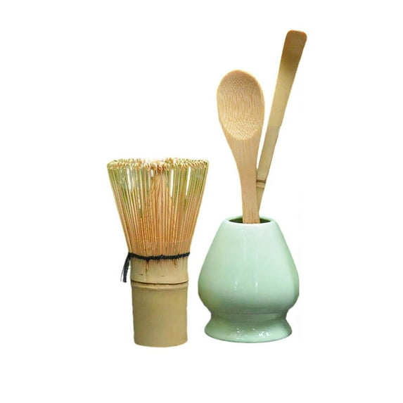 Ceramic Matcha Whisk Holder Stand - Traditional Japanese Chasen Whisk Rest for Bamboo Tea Whisks, for Matcha Tea Ceremony Starter Kits & Display