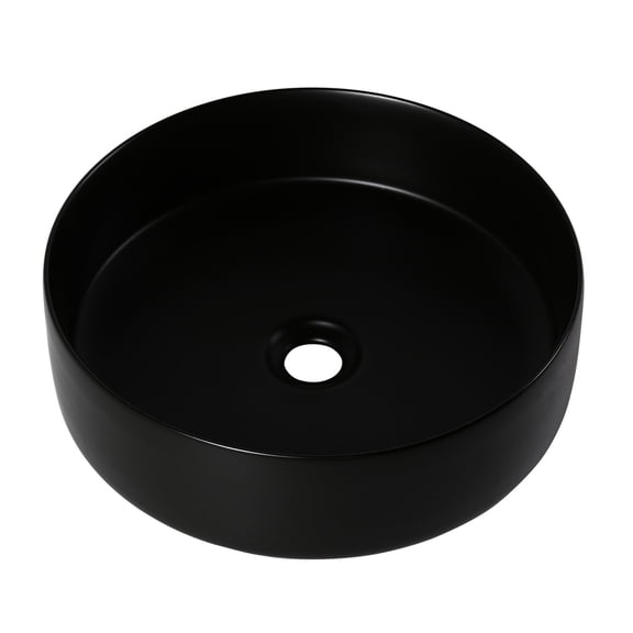 Ceramic Material Vessel - Softly Rounded Corners for Cleaning - In Any Bathroom - Serves as Bathroom Focal Point