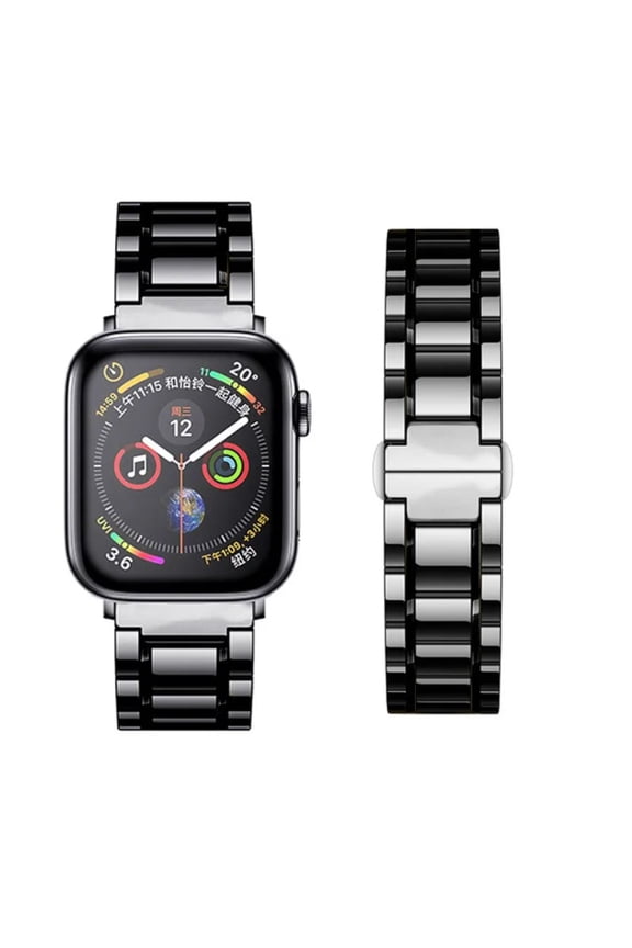 Ceramic Metal strap for Apple watch 10 46mm 42mm Ultra 49mm 9 8 7 45mm 41mm Replacement Wristband for iwatch 6 5 4 SE 44mm 40mm