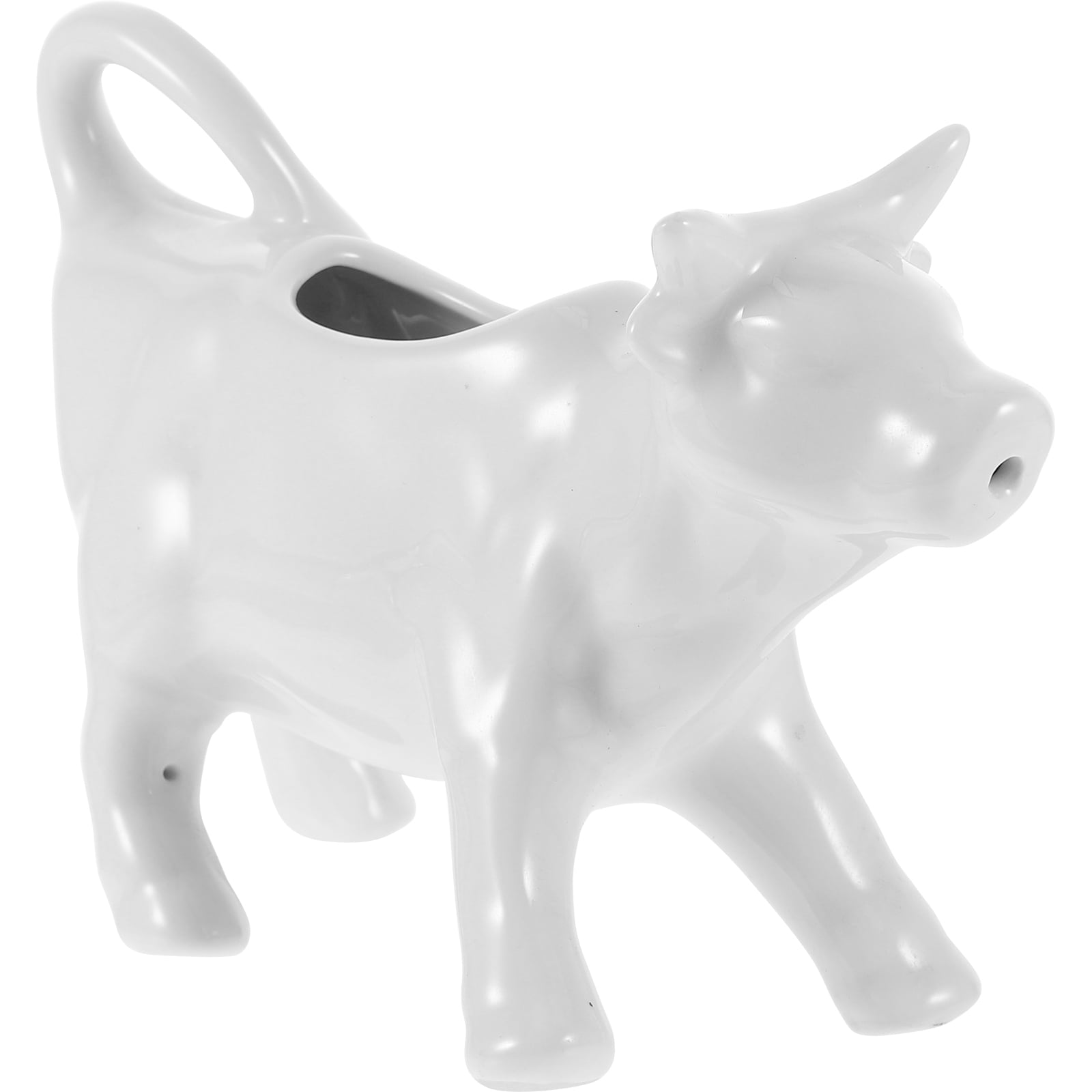 Ceramic Milk Jug White Glives Yogurt Cow Creamer Dispenser Coffee