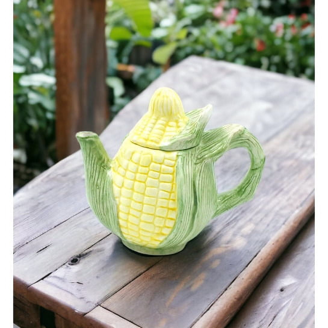 Ceramic Mini Corn Teapot 4.375in Mom - Walmart.com