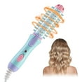 thumbnail image 1 of Ceramic Mini Curling Iron & Straightener Brush - 2-in-1 Heated Round Brush for Short Hair, Anti-Scald Design, 110V, 25W, 7.48 Inch Styling Tool with Ionic Technology, 1 of 9