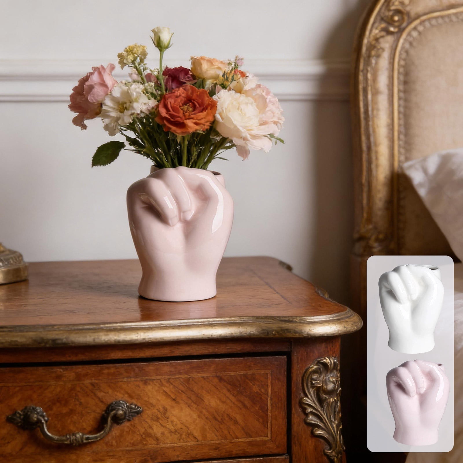 Ceramic Mini Hand Ornament, Multi-Functional Vase, Holder and ...