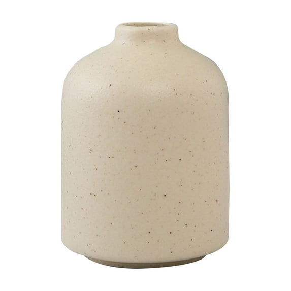 Ceramic Mini Vase, Loetky Miniature Wide-mouth Vase, Colored Flower Vase for Centerpieces & Home Decor Kitchen, Bedroom, Office, Living Room, Bathroom