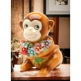 thumbnail image 1 of Ceramic Monkey Flowers Figurine  Daughter Nature, 1 of 3