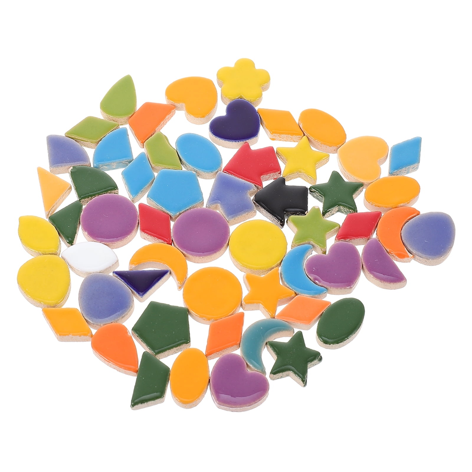 Ceramic Mosaic Decor Multi-purpose Mosaic Tile Broken Mosaic Tiles DIY Craft Mosaic Tiles DIY Mosaic Fragment Child