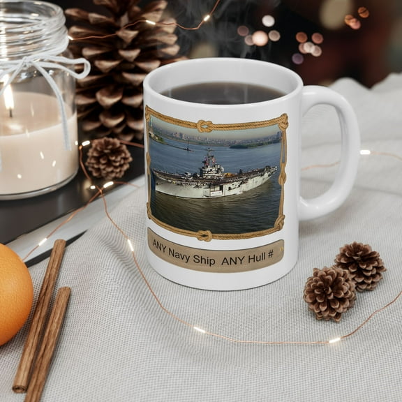 Ceramic Mug, (11oz, 15oz) ANY US Navy Ship