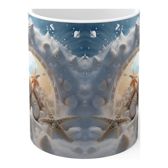 Ceramic Mug 11oz Seashells/Ocean