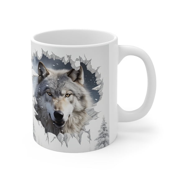 Ceramic Mug 11oz Wolf