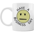 thumbnail image 1 of Ceramic Mug Funny Coffee Cups - Gifts for SpongeBob enthusiasts - Have a Business Day - 11 oz Coffee Mug Tea Cup White, 1 of 5