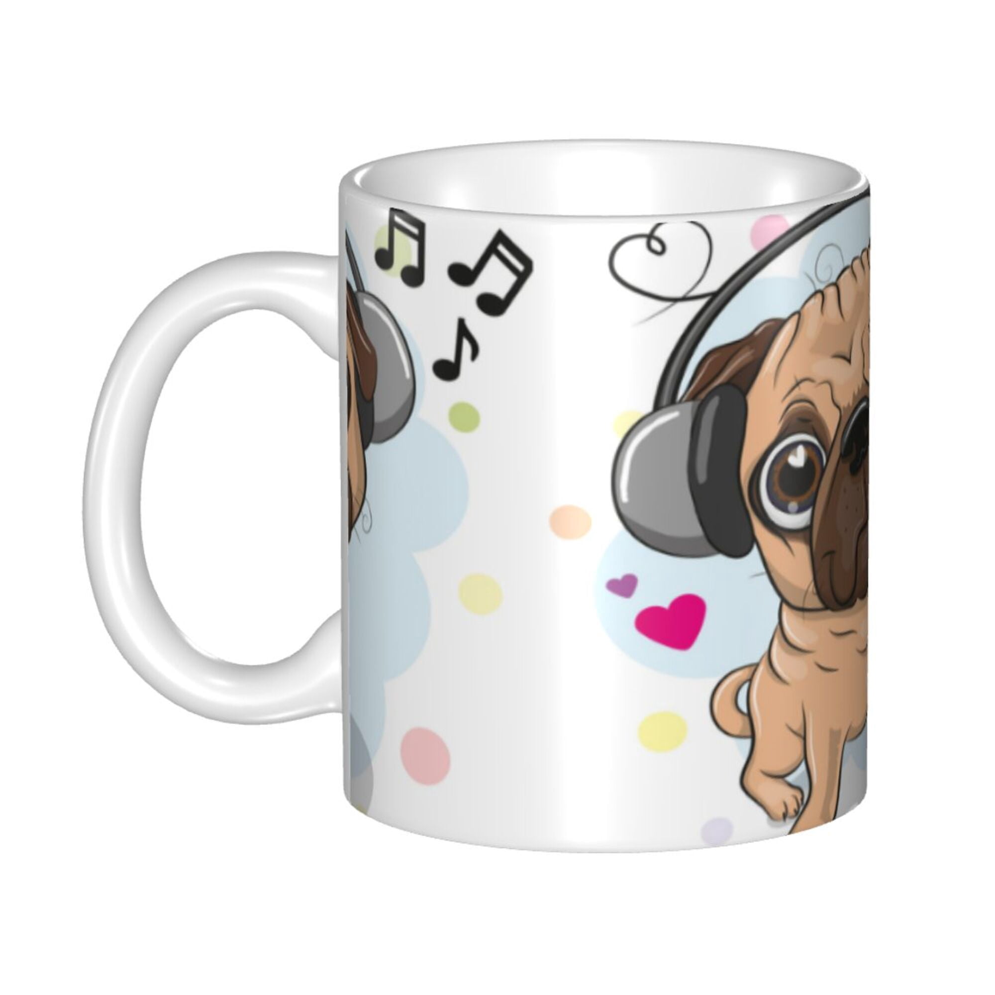 Mug Carlin Blanc Dimension 9 Pets - Tasse à Café Ou Thé