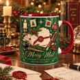 Ceramic Mug Merry Mail Evergreen Letter Writing Coffee Cup for ...