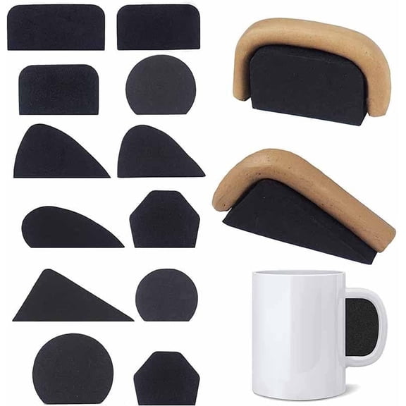 Ceramic Mug Stem Molding Tool: 12 Clay Mug Stem Molds in Different Sizes and Shapes, Ideal for DIY Projects, Allowing You to Create Beautiful Ceramic Mugs and Coffee Cups with Ease.