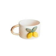 Ceramic Mug With Gold Handle A Festive Charm For The Holidays