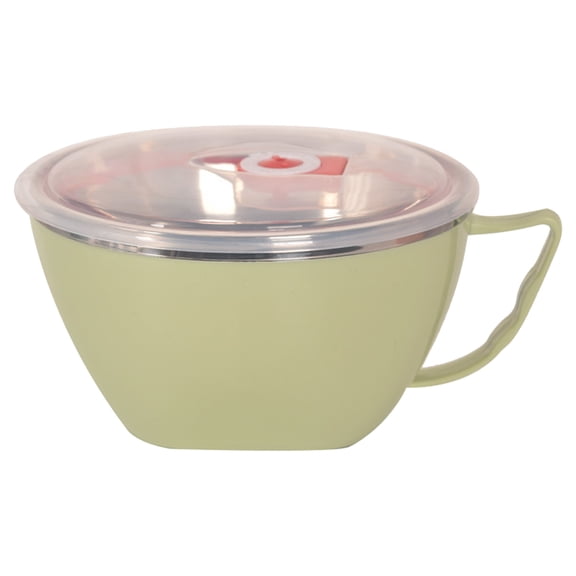 Ceramic Mug With Lid For Coffee Soup Stew Meals Microwave Safe Heat Resistant Cup