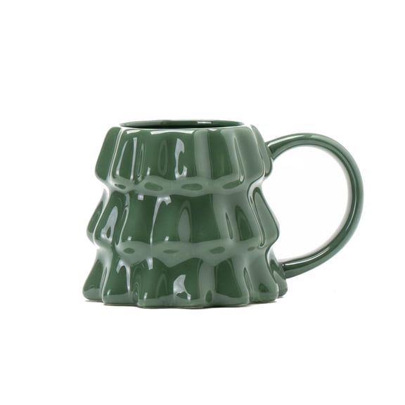 Ceramic Mug With Unique Sculpted Design Creative Shaped Coffee Cup For Home Office Use Dishwasher Safe Durable Construction