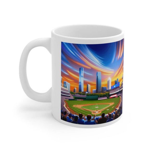 Ceramic Mug oz BASEBALL SPOR MUG tea cup on tankard seidel beaker stein pot dirt mud java brew cuppa go juice jitter juice morning.