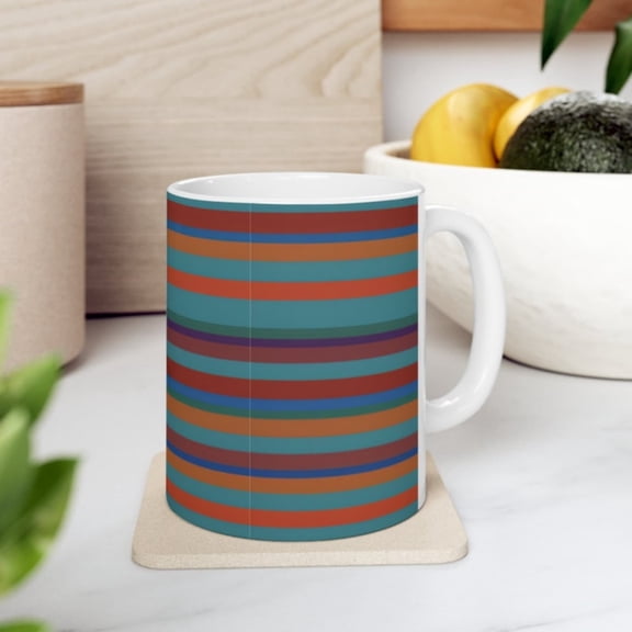 Ceramic Mug oz COLOR SPECTRUM MUG coffee on tankard seidel beaker stein pot dirt mud java brew cuppa go juice jitter juice morning.