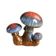thumbnail image 1 of Ceramic Mushrooms for Garden 1 Pack Small Mushroom Garden Decor Outside Outdoor Lawn Ornaments Decorative Plant Stakes Decorations for Pots Yard(Blue&Red), 1 of 4