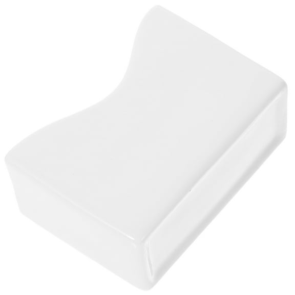 NIAIZEK White Ceramic Napkin Holder Small Decorative Tray Bathroom Use 3.82.91.7in