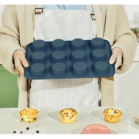 Ceramic Nonstick Baking Pans Set, Non Toxic Stackable Bakeware Sets, Oven Safe Baking Sheet & Pans, Warp-Free, Dishwasher Safe, PTFE/PFOA/PFOS-Free