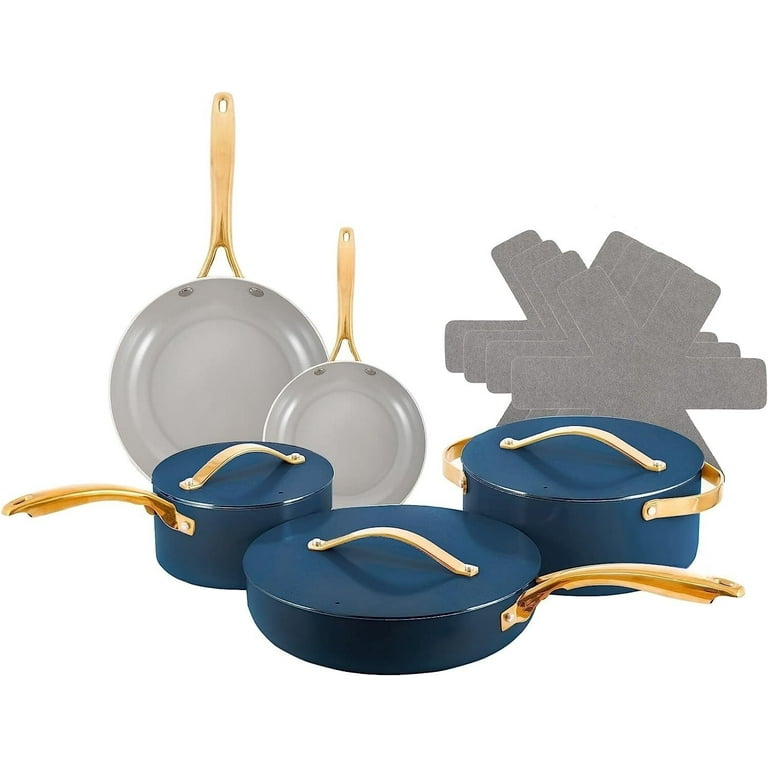 Ceramic Cookware Set, Nonstick Pots & Pans Set, Non-Toxic Cookware