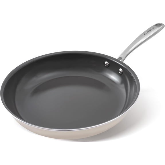 Ceramic Nonstick Frying Pan 11 Inches Ash Grey