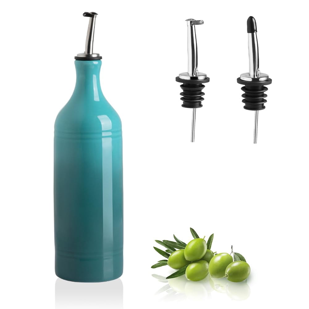 Ceramic Oil & Vinegar Dispensing Cruet Gradient Blue Modern 24 Fl Oz Pack of 1