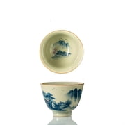 Ceramic Opening Beautiful Tea Cup Set Teaware Mugs For Tea Ceremony Hand Painted Landscape Antique Chinese Cups Japanese Teacup