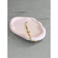 thumbnail image 1 of Ceramic Oval Tray for Jewelry Display and Key Storage, 1 of 4
