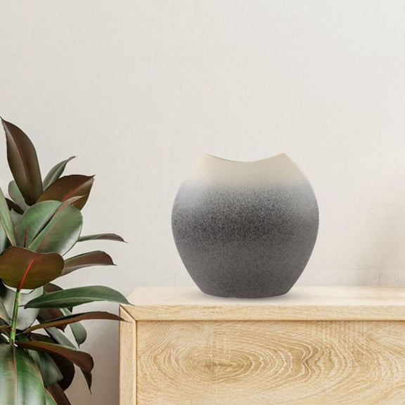 Ceramic Oval Vase - Centerpiece - Modern Design - Eclectic - Modern Elegance - Traditional Decor - M