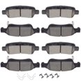 thumbnail image 1 of Ceramic Pads Kits, D1287 D905 SCITOO 8pcs Front Rear Brakes Pads Set Fit For 2007-2008 for Infiniti G35,2008-2013 for Infiniti G37,2014-2015 for Infiniti Q60, 1 of 5