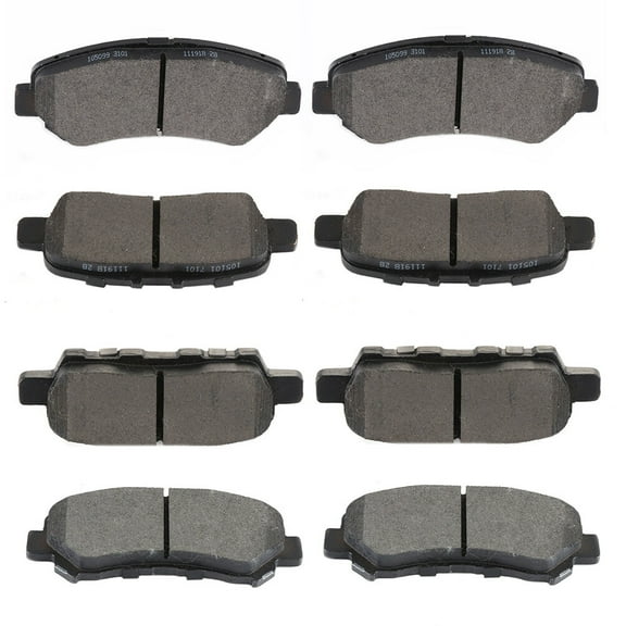 Ceramic Pads Kits, D1415 D1374 SCITOO 8pcs Front Rear Brakes Pads Set Fit For Nissan Maxima 2009-2014 2016-2017
