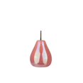thumbnail image 1 of Ceramic Pear Figurine with Stem, Polished Pearlescent Pink - Small, 1 of 1