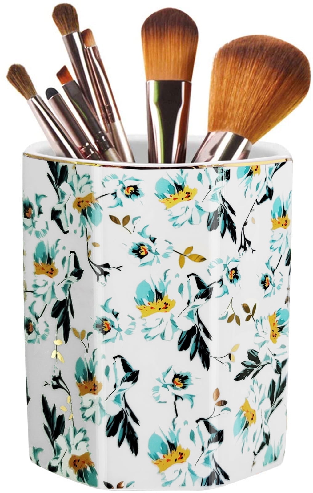 Ceramic Pen Holder Stand Cup Pencil Organizer Makeup Brush Holders for ...