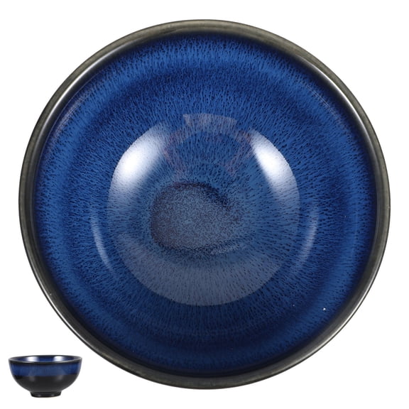 CIMAXIC Kitchen Food Serving Bowl Ceramic Noodle Bowl Blue 1Pcs