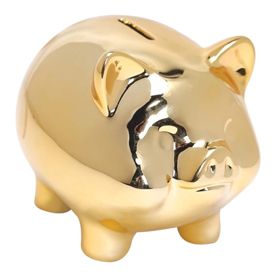 Ceramic Pig Money Saving Jar 5.7 Inch Home Decor