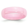 thumbnail image 1 of Ceramic Pink 6mm Polished Band Ring - Size 6.5, 1 of 2