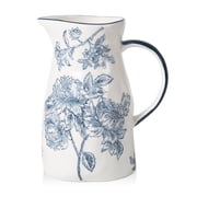 Ceramic Pitcher Vase, Blue and White Jug for Home Decor, Chinoiserie Vase Decor