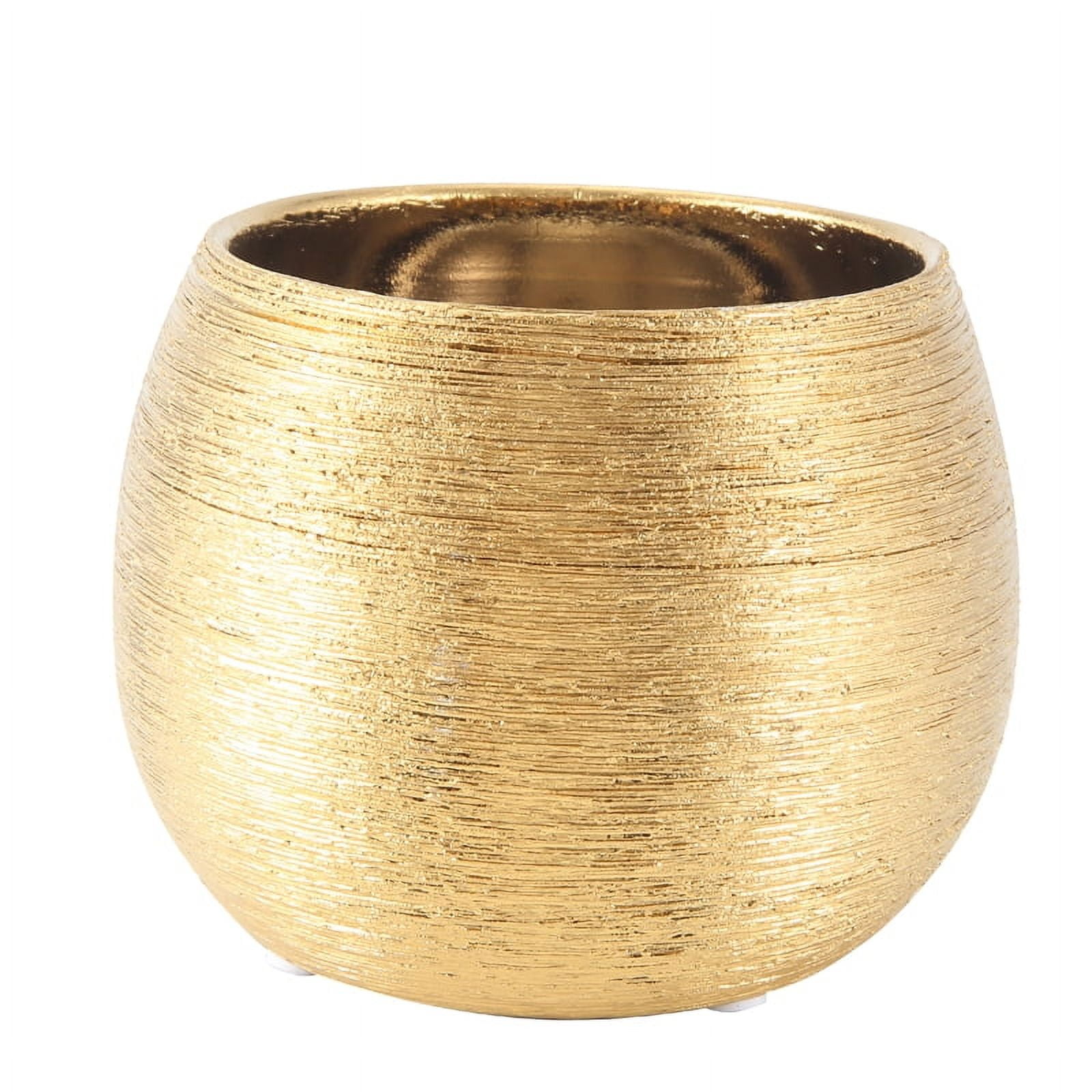 Gold Chrome Flower Pot main image 1