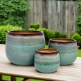 thumbnail image 1 of Maribel Ceramic Planter Set – Multicolor (Set of 3), 1 of 6