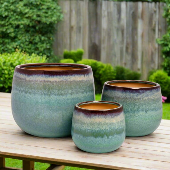 Maribel Ceramic Planter Set – Multicolor (Set of 3)
