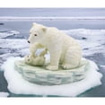 thumbnail image 1 of Ceramic Polar Bear Mon and Cub Figurine 9.25 inches, 1 of 3
