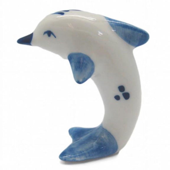 Ceramic Porcelain Delft Blue Dolphin