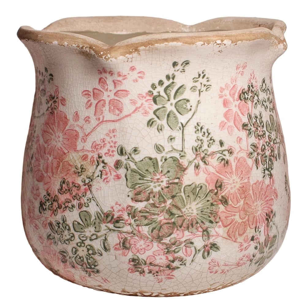 Ceramic Pots for Plants, Vintage Plant Pot with Drainage Hole, 6.11in ...