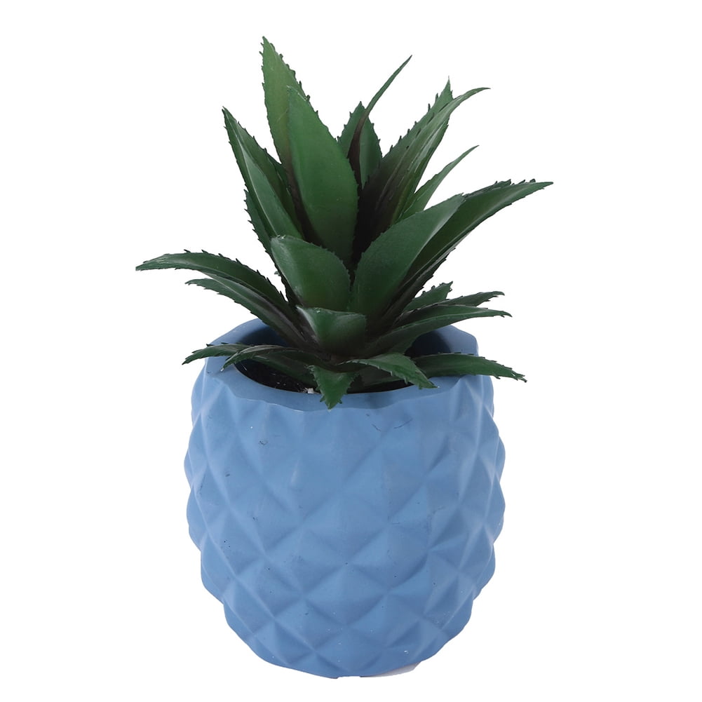 Ceramic Potted Artificial Succulent Decoration Fake Pineapple Plant Home Decor Tabletop Office Desk Outdoor Decoration Gift for Friends Garden Office Tabletop Home Decor