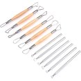 Ceramic Pottery & Clay Ribbon Sculpting Tool Kit (Set of 12)